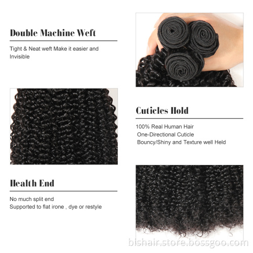 10A Hot Selling Great Quality Full Cuticle Aligned Raw Hair, 12A Raw Cambodian Deep Curly Human Hair Bundles 10"-30" Can Be Dye